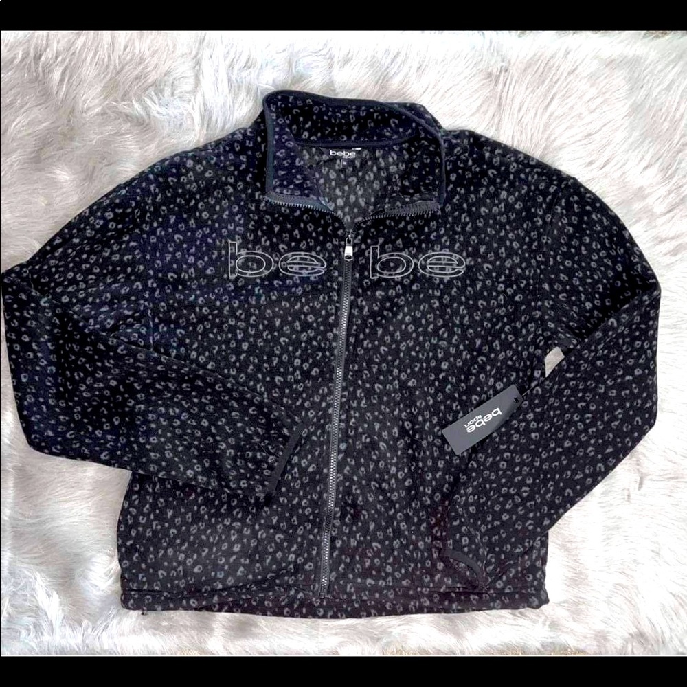 Bebe polar fleece zip up size medium